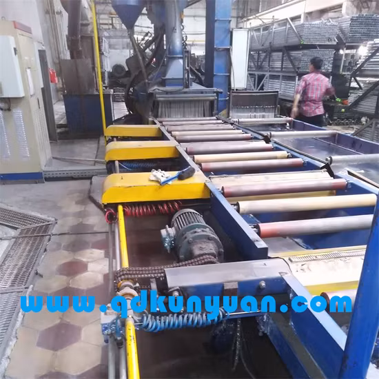 Qas90-25 Roller Conveyor Shot Blasting Machine for Aluminum Profile Surface Cleaning Abrator