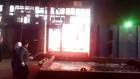 Forno de tratamento térmico de forno de resistência com carrinho